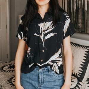 100% Silk Vintage Hawaiian Tee